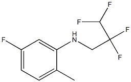 5-fluoro-2-methyl-N-(2,2,3,3-tetrafluoropropyl)aniline Struktur