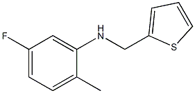 5-fluoro-2-methyl-N-(thiophen-2-ylmethyl)aniline Struktur