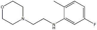 5-fluoro-2-methyl-N-[2-(morpholin-4-yl)ethyl]aniline Struktur