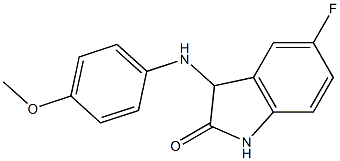 5-fluoro-3-[(4-methoxyphenyl)amino]-2,3-dihydro-1H-indol-2-one Struktur