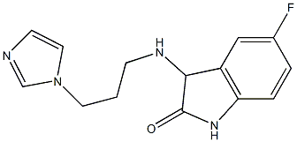 5-fluoro-3-{[3-(1H-imidazol-1-yl)propyl]amino}-2,3-dihydro-1H-indol-2-one Struktur