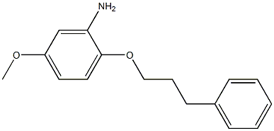 5-methoxy-2-(3-phenylpropoxy)aniline Struktur