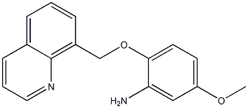 5-methoxy-2-(quinolin-8-ylmethoxy)aniline Struktur