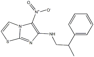 5-nitro-N-(2-phenylpropyl)imidazo[2,1-b][1,3]thiazol-6-amine Struktur