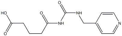 5-oxo-5-{[(pyridin-4-ylmethyl)carbamoyl]amino}pentanoic acid Struktur