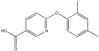 6-(2,4-dimethylphenoxy)nicotinic acid Struktur