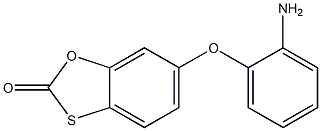 6-(2-aminophenoxy)-2H-1,3-benzoxathiol-2-one Struktur