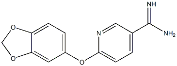 6-(2H-1,3-benzodioxol-5-yloxy)pyridine-3-carboximidamide Struktur