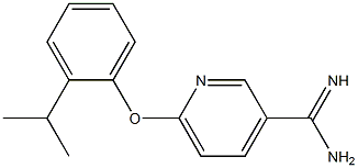 6-(2-isopropylphenoxy)pyridine-3-carboximidamide Struktur