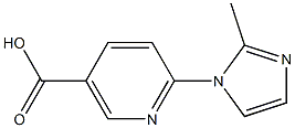 6-(2-methyl-1H-imidazol-1-yl)nicotinic acid Struktur