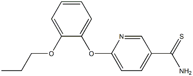 6-(2-propoxyphenoxy)pyridine-3-carbothioamide Struktur