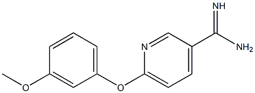 6-(3-methoxyphenoxy)pyridine-3-carboximidamide Struktur