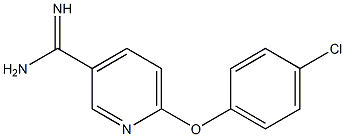 6-(4-chlorophenoxy)pyridine-3-carboximidamide Struktur