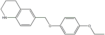 6-(4-ethoxyphenoxymethyl)-1,2,3,4-tetrahydroquinoline Struktur