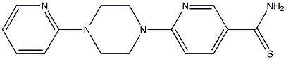 6-(4-pyridin-2-ylpiperazin-1-yl)pyridine-3-carbothioamide Struktur