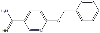 6-(benzylsulfanyl)pyridine-3-carboximidamide Struktur