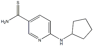 6-(cyclopentylamino)pyridine-3-carbothioamide Struktur