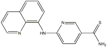 6-(quinolin-8-ylamino)pyridine-3-carbothioamide Struktur