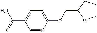 6-(tetrahydrofuran-2-ylmethoxy)pyridine-3-carbothioamide Struktur