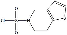 6,7-dihydrothieno[3,2-c]pyridine-5(4H)-sulfonyl chloride Struktur