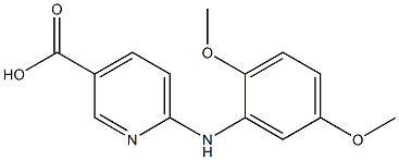 6-[(2,5-dimethoxyphenyl)amino]pyridine-3-carboxylic acid Struktur