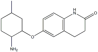 6-[(2-amino-5-methylcyclohexyl)oxy]-3,4-dihydroquinolin-2(1H)-one Struktur