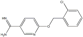 6-[(2-chlorobenzyl)oxy]pyridine-3-carboximidamide Struktur