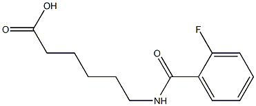 6-[(2-fluorobenzoyl)amino]hexanoic acid Struktur