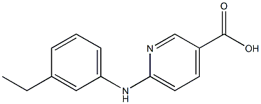 6-[(3-ethylphenyl)amino]pyridine-3-carboxylic acid Struktur