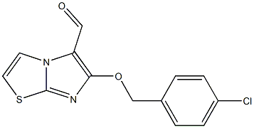 6-[(4-chlorobenzyl)oxy]imidazo[2,1-b][1,3]thiazole-5-carbaldehyde Struktur