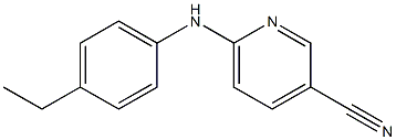 6-[(4-ethylphenyl)amino]pyridine-3-carbonitrile Struktur