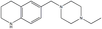 6-[(4-ethylpiperazin-1-yl)methyl]-1,2,3,4-tetrahydroquinoline Struktur