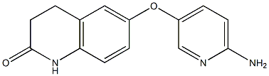 6-[(6-aminopyridin-3-yl)oxy]-1,2,3,4-tetrahydroquinolin-2-one Struktur