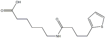 6-[4-(thiophen-2-yl)butanamido]hexanoic acid Struktur