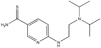 6-{[2-(diisopropylamino)ethyl]amino}pyridine-3-carbothioamide Struktur