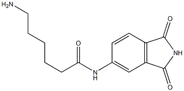 6-amino-N-(1,3-dioxo-2,3-dihydro-1H-isoindol-5-yl)hexanamide Struktur