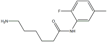 6-amino-N-(2-fluoro-5-methylphenyl)hexanamide Struktur