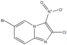 6-bromo-2-chloro-3-nitroimidazo[1,2-a]pyridine Struktur