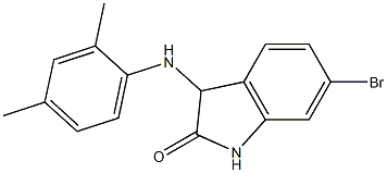 6-bromo-3-[(2,4-dimethylphenyl)amino]-2,3-dihydro-1H-indol-2-one Struktur