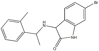 6-bromo-3-{[1-(2-methylphenyl)ethyl]amino}-2,3-dihydro-1H-indol-2-one Structure