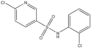 6-chloro-N-(2-chlorophenyl)pyridine-3-sulfonamide Struktur