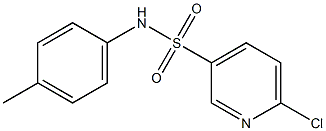 6-chloro-N-(4-methylphenyl)pyridine-3-sulfonamide Struktur