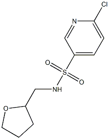 6-chloro-N-(oxolan-2-ylmethyl)pyridine-3-sulfonamide Struktur