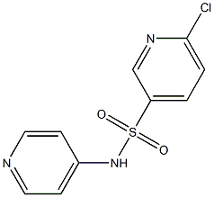 6-chloro-N-(pyridin-4-yl)pyridine-3-sulfonamide Struktur