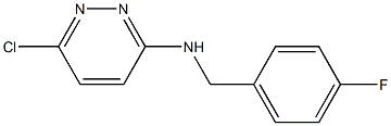 6-chloro-N-[(4-fluorophenyl)methyl]pyridazin-3-amine Struktur