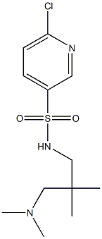 6-chloro-N-{2-[(dimethylamino)methyl]-2-methylpropyl}pyridine-3-sulfonamide Struktur