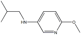 6-methoxy-N-(2-methylpropyl)pyridin-3-amine Struktur