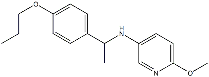 6-methoxy-N-[1-(4-propoxyphenyl)ethyl]pyridin-3-amine Struktur