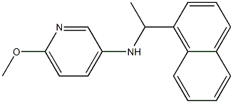 6-methoxy-N-[1-(naphthalen-1-yl)ethyl]pyridin-3-amine Struktur