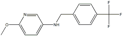 6-methoxy-N-{[4-(trifluoromethyl)phenyl]methyl}pyridin-3-amine Struktur